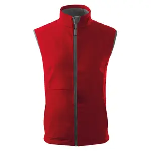 Vīriešu softshell veste MALFINI Vision 517, sarkana, 280 g/m²
