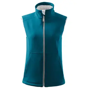 Softshell vest MALFINI Vision 516 — women's, turquoise, 280 g/m²
