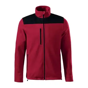 Unisex flīsa džemperis RIMECK Effect 530 marlboro red 360 g/m²