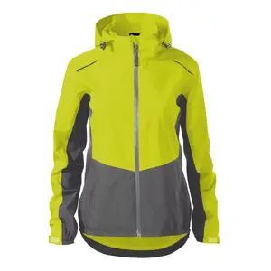 Women's wind and rain jacket MALFINI Rainbow 539 neon yellow, 105 g/m²