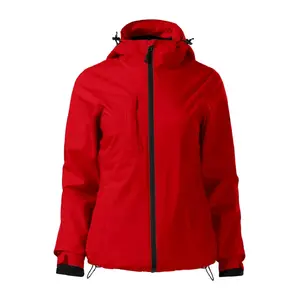 Women's jacket MALFINI Pacific 3 in 1 - red, 130/220 g/m²