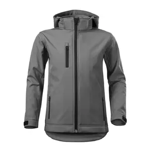 Детская софтшелл-куртка MALFINI Performance 535 — стальной серый, 300 г/м²