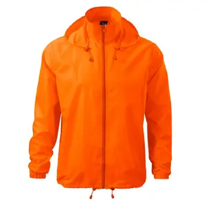 Wind and rain jacket MALFINI Windy 524 unisex, neon orange, lightweight shell