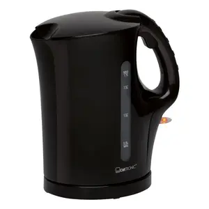 Electric kettle CLATRONIC 1.7 L 2200 W Black - cordless, stainless steel heating element