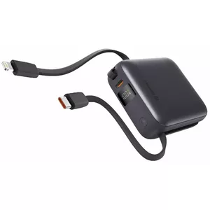 Power Bank Swissten 10000 mAh with Built-In USB-C and Lightning Cables