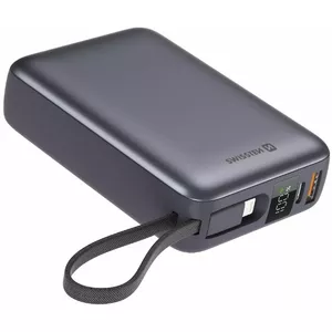 Portable Power Bank Swissten 20000 mAh with Built-In Cables