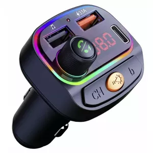 FM raidītājs SWISSTEN 20114031 ar Bluetooth, 2x USB un USB‑C ieeju