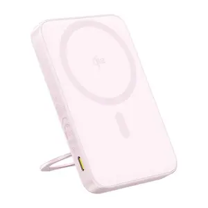 Пауэрбанк Baseus PicoGo Qi2 5000mAh 20W розовый