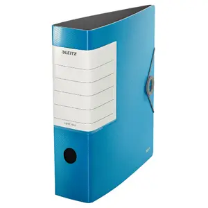 Ring binder LEITZ 11120030 A4, polyfoam, 82 mm spine, blue