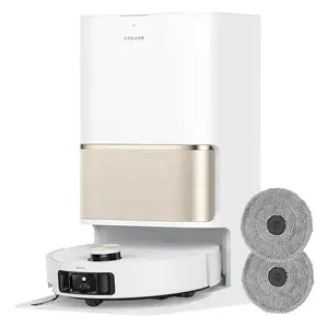 Dreame L50 Pro Ultra Robot Vacuum Cleaner, White, 6400 mAh Battery, 230 min Runtime