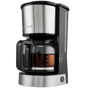 Drip coffee maker CLATRONIC KA 3808 — 1.5 L (14 cups), stainless steel/black, 800 W