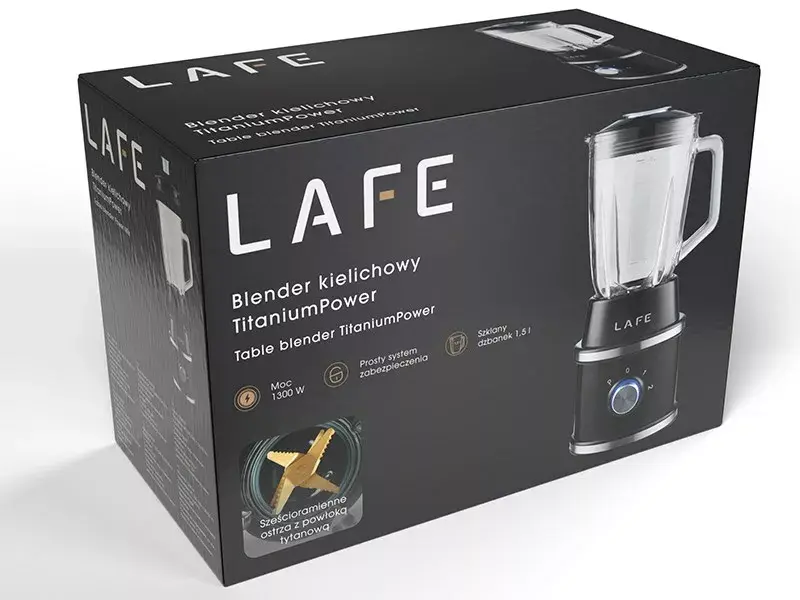 Настольный блендер LAFE TITANIUMPOWER 1300 Вт 1.5 л Photo 9