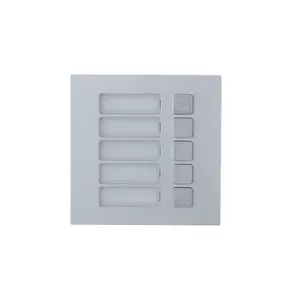 Call button module DAHUA DHI-VTO4202F-MB5, silver, size 100×31×100 mm, weight 310 g