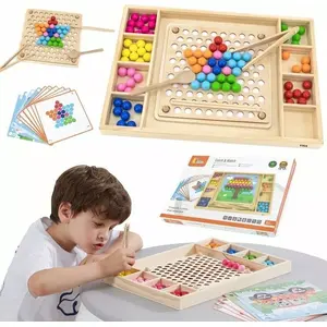 Wooden Catch-and-Match Marble Game puzzle by Viga Toys (model 44574)