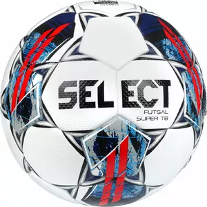 Зальная футзальная мяч SELECT Futsal Super TB FIFA v22 — бело-красный, для матчей