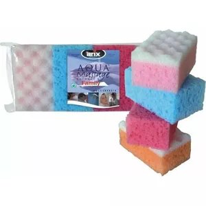 Bath Sponge Arix Family 4 pcs W604 – soft bathing sponges set