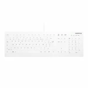 Клавиатура CHERRY AK-C8112 Medical USB AZERTY Французская Белая Полноразмерная 105 клавиш