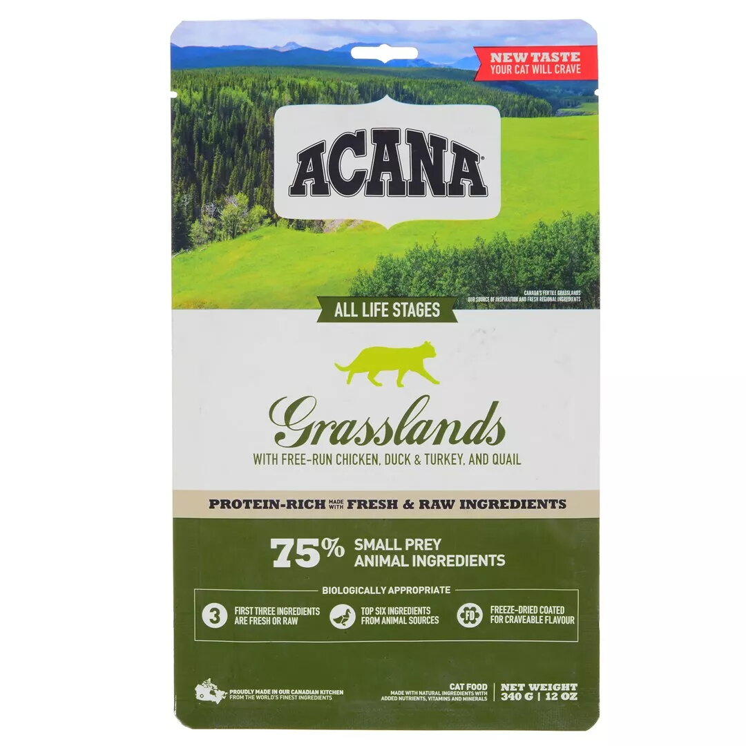 Kaķu barība ACANA Grasslands 340 g