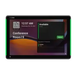 Панель для переговорных Yealink RoomPanel Plus E2 — 10,1" (25,6 см) LCD 1280×800, Android 13, Dual‑band Wi‑Fi, PoE, серый