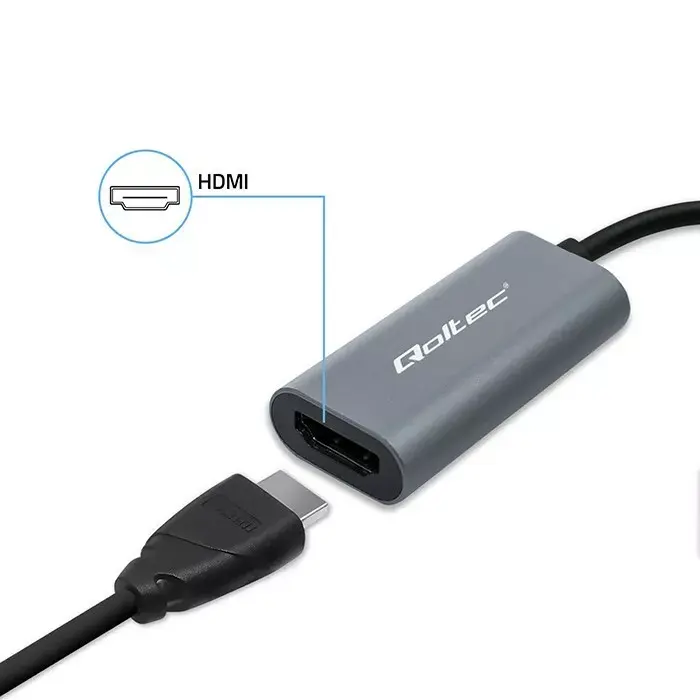 USB-C uz HDMI 4K 60Hz QOLTEC adapteris Photo 2