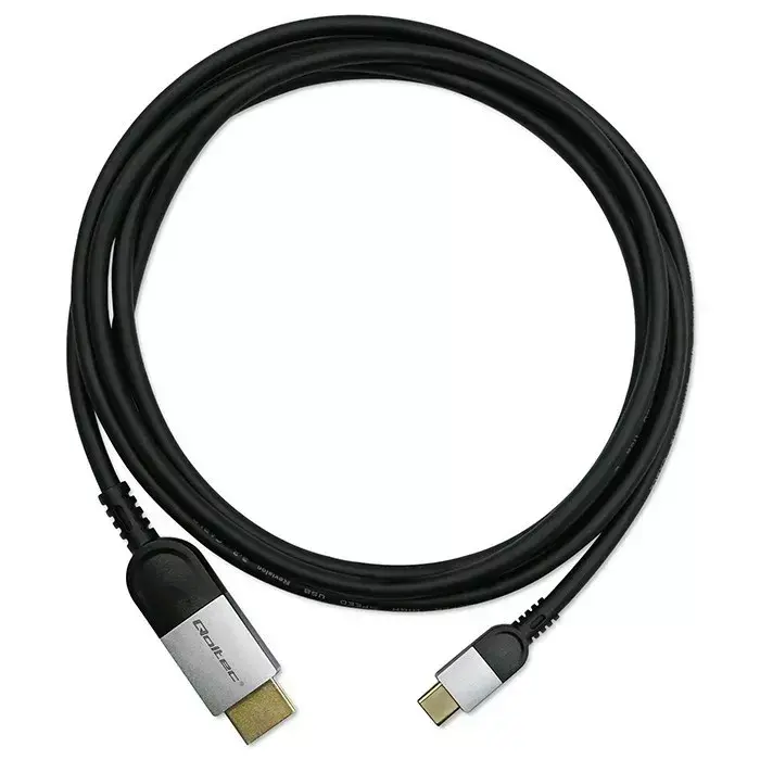 USB-C uz HDMI kabelis QOLTEC 50438 — 2 m 4K Photo 2