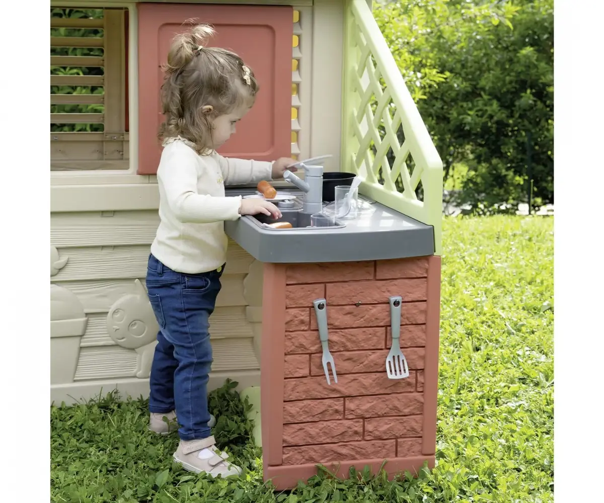 Smoby Nature Playhouse with Kitchen Photo 4