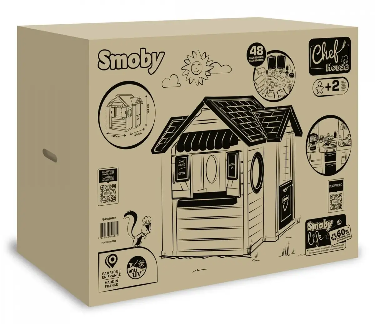 Smoby Life Chef House Playhouse for Kids Photo 8