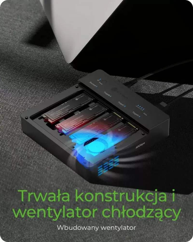 icybox IB-4013MCL-C4 4-bay M.2 NVMe USB 3.1 docking station Photo 4