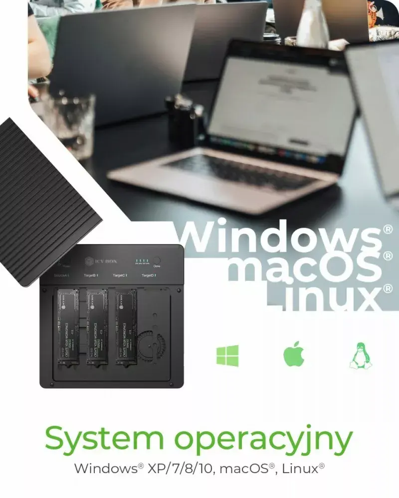 icybox IB-4013MCL-C4 4-bay M.2 NVMe USB 3.1 docking station Photo 6
