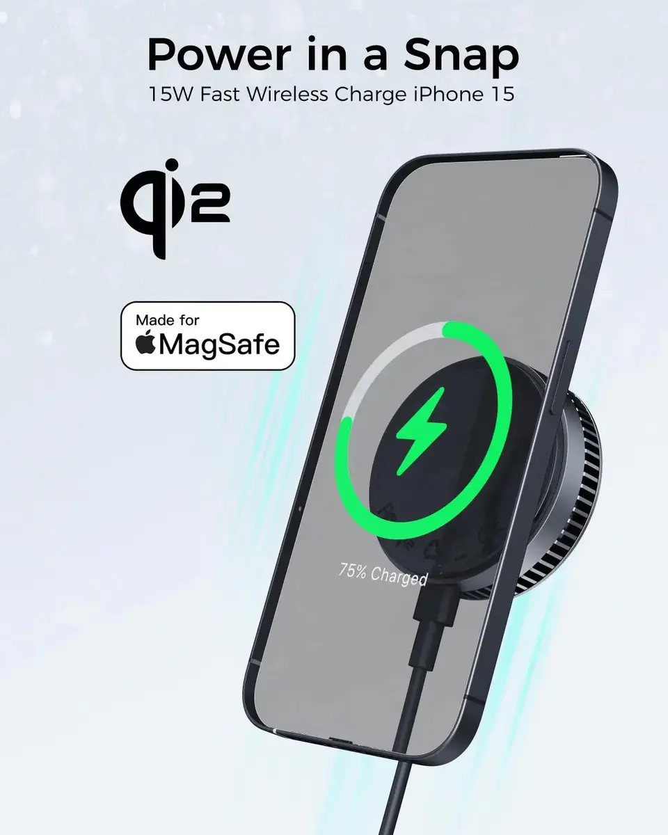 Bezvadu lādētājs AUKEY LC-G10 MagFusion Photo 5