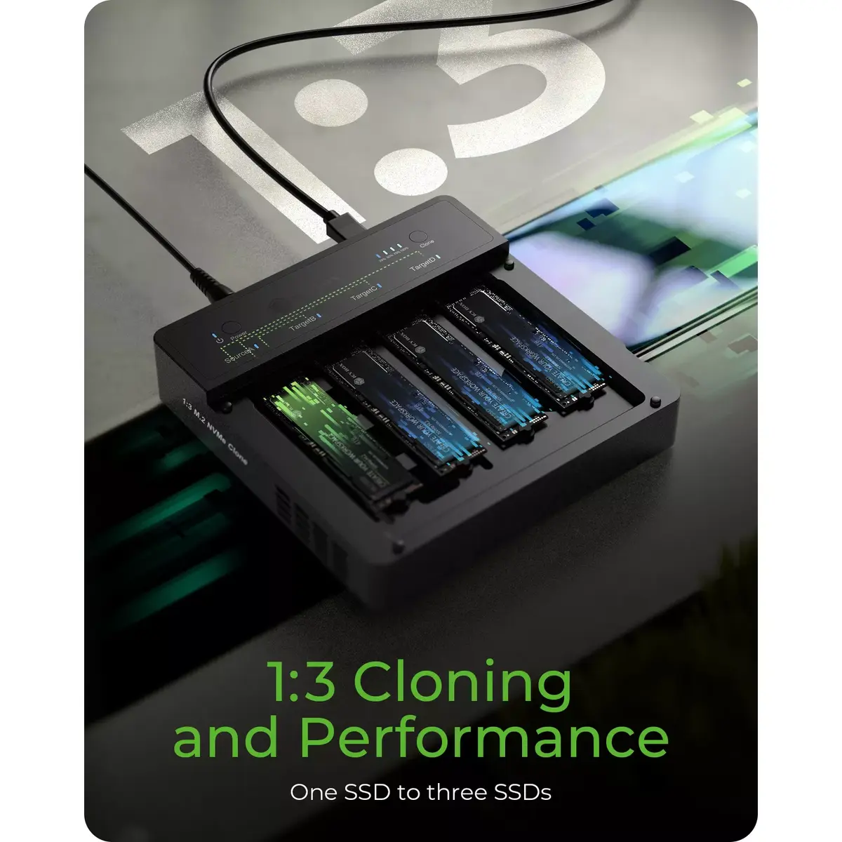 RAIDSONIC IB-4013MCL-C4 NVMe M.2 SSD duplicator Photo 2