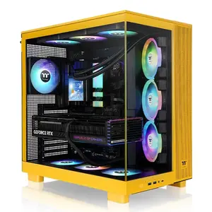 PC Case Thermaltake View 380 XL TG ARGB Midi Tower Yellow