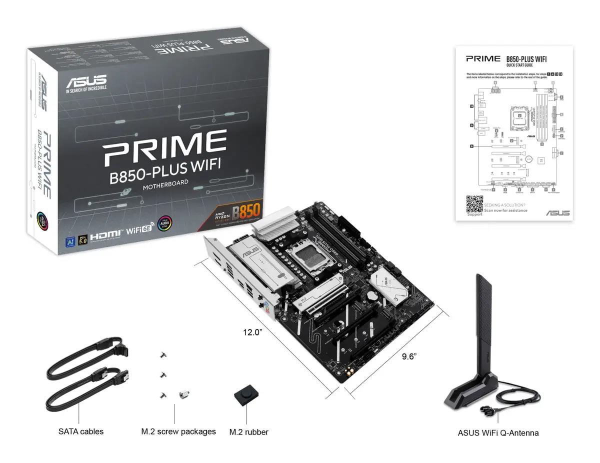 Pamatplate ASUS PRIME B850-PLUS WIFI, 90MB1L80-M0EAY0 Photo 7