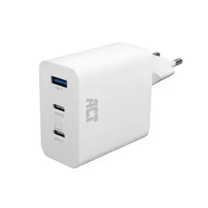 ACT USB-C/USB-A Charger 65W 3-port Power Delivery PPS QuickCharge GanFast