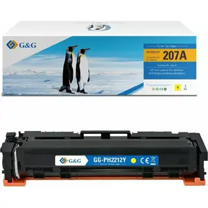 Картридж-тонер g g совместимый с HP W2212A / NT-PH2212Y (HP 207A), желтый, ≈1250 стр.