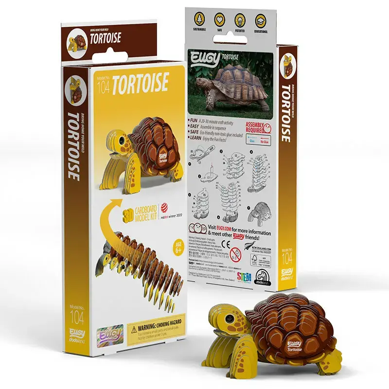 Fat Brain Toys Eugy Tortoise — papīra puzles figūra Photo 4