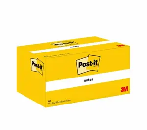 Pašlīmējošs piezīmju papīrs Post-IT Taisnstūra Dzeltens 51×38 mm 100 lapas (PEFC)
