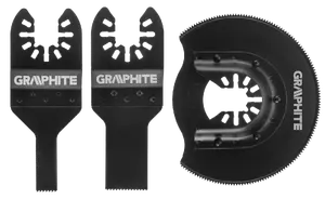 Metal saw blades GRAPHITE 56H072 — set for cutting metal and non-ferrous materials