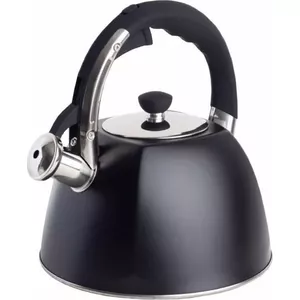 Tējkanna Berretti Giulia BR-6248 — tradicionāla tējkanna, 3 l tilpums, melna, piemērota gāzei un indukcijai