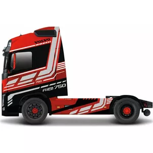 Die-cast Truck Model Bburago Volvo FH16 1:43 Scale Dark Red – Fire Haulers