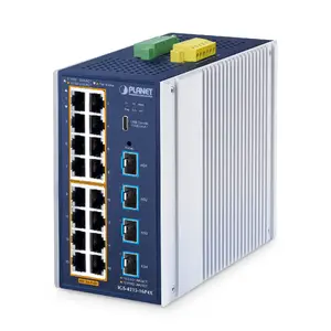 Managed Ethernet Switch PLANET ndustrial L2+ 16-Port 10/100/1000T PoE 4-Port 10G SFP+