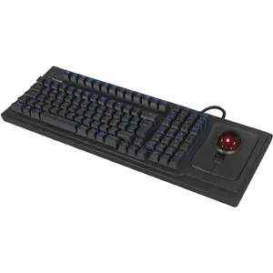 Клавиатура KeySonic KSK-8202ELU-T — полноразмерная проводная USB механическая QWERTY US English, чёрная