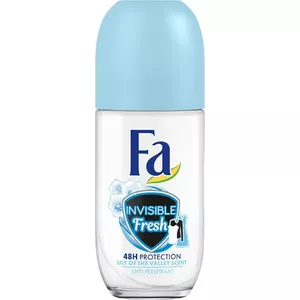 Dezodorants roll-on Fa Invisible Fresh 50 ml — antiperspirants, saudzīga formula