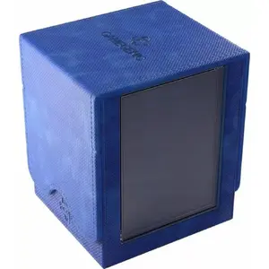 Коробка для карт Gamegenic Squire PLUS 100+ XL синяя — органайзер для карт в прозрачных карманах