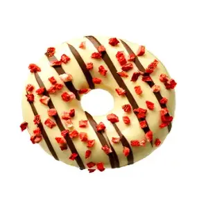 Frozen donut Donut Worry Be Happy with strawberry filling 73 g, pack of 12