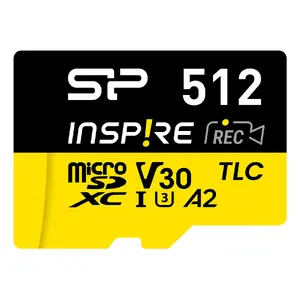 MicroSDXC Flash Card Silicon Power Inspire 512GB UHS-I Model