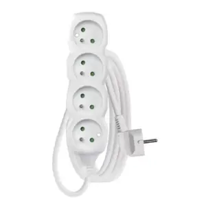 Power Extension Emos 1902040303 3m 4 AC Outlets Indoor White