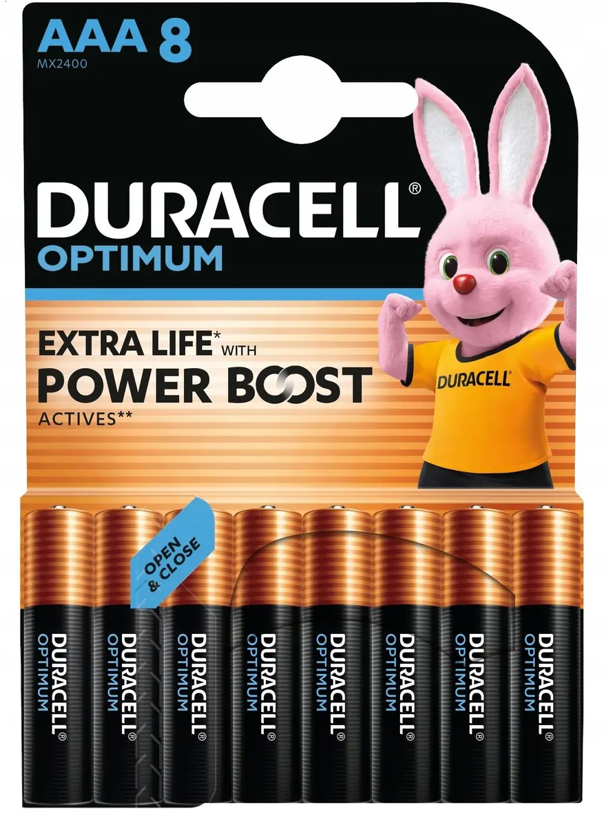 Sārmainās baterijas Duracell Optimum Extra Life