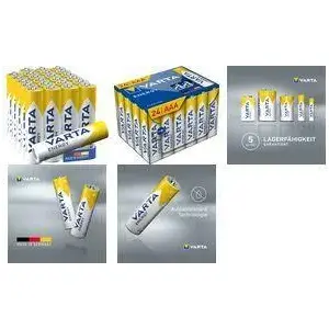 Sārmainās Micro (AAA) baterijas Varta ENERGY Cube komplekts 24 gab. (MPN 4103229234)