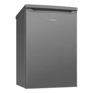 Undercounter refrigerator BOMANN KS 7251, 109 L total (Fridge 95 L, Freezer 14 L), stainless steel, reversible door